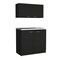 Tuhome Zurich Cabinet Set, Two Shelves, Black SLW6761 - alternate 3